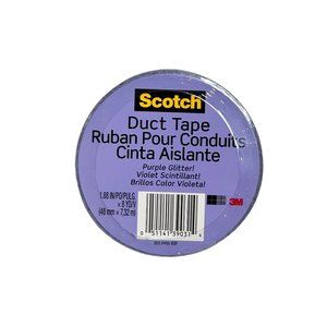Duct Tape Scotch Purple Glitter 1.88” x 8 Yards